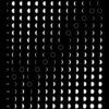 Moon Phase Lunar Calendar Print - black and white wall art showing all lunar phases. Colourful full moons with names and timings