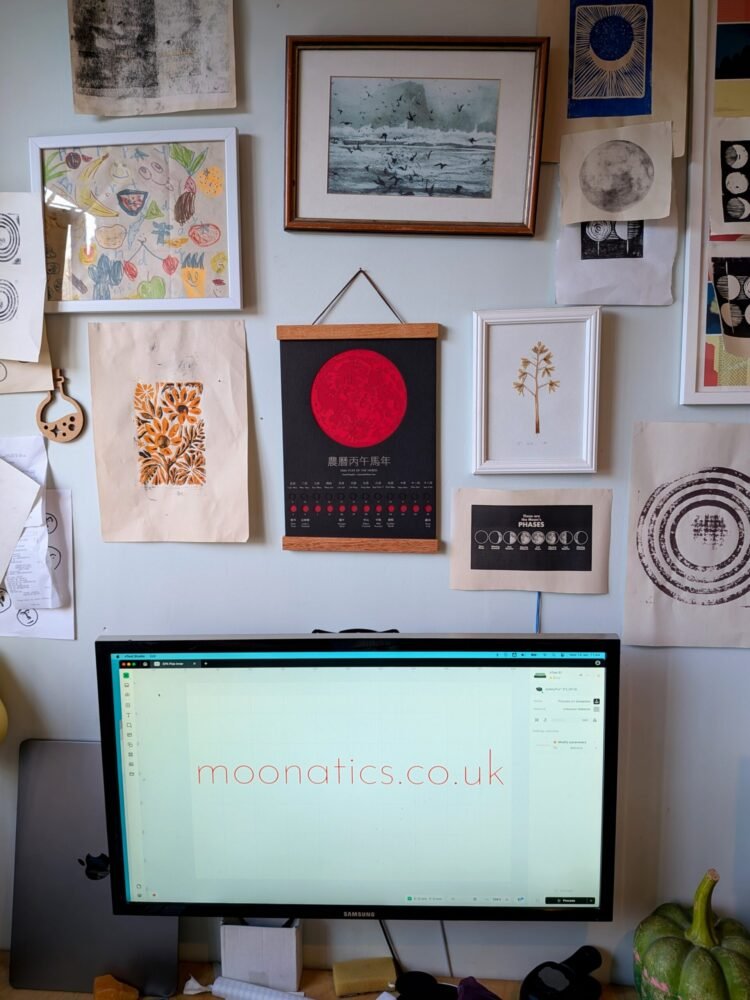 Chinese Lunar Calendar 2026 | Year of the Horse Moon Phase Art