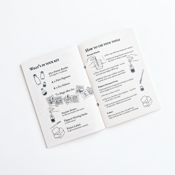 moonatics alchemist eco potion kit - booklet 1 moonatics booklet - what's in your kit and how to use your tools