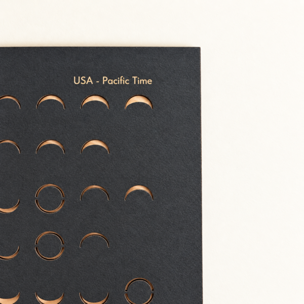 2027 Moon Phase Lunar Calendar - Shadow Edition