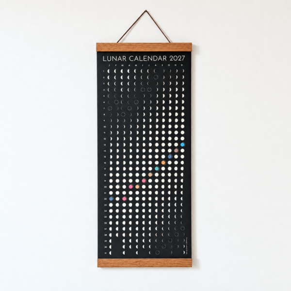 2027 Moon Phase Lunar Calendar - Shadow Edition